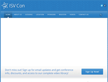 Tablet Screenshot of isvcon.org